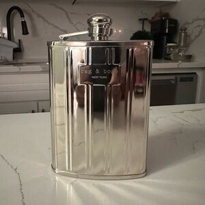 Rag & Bone Metallic Silver Flask